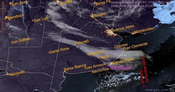 Miramar clima imagen satélite
